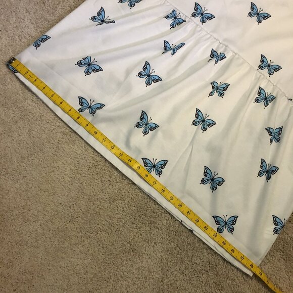 Cotton & Linen Blend Butterfly Babydoll Blouse - Picture 12 of 14